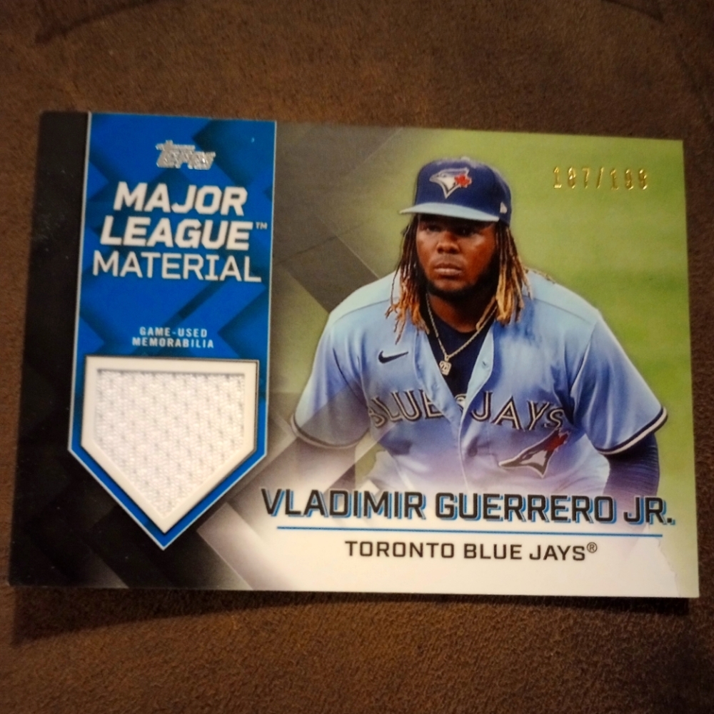 Vladimir Guerrero Jr 2022 Topps MLB Materials #187 of 199. MINT-GEM CONDITION
